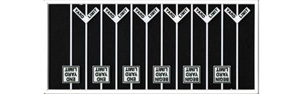 293-8330  -  Yard Limit Sgns 3 Dif 12/ - HO Scale