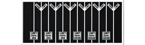 293-8330  -  Yard Limit Sgns 3 Dif 12/ - HO Scale