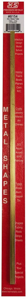 370-8154  -  Sq Brass Tube 7/32" OD