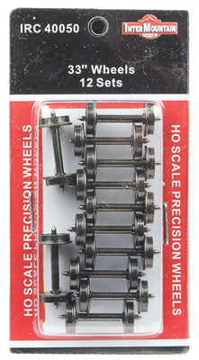 85-40050  -  33" Insulated wheels  12/ - HO Scale