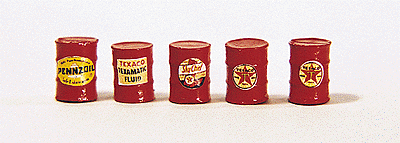 361-313  -  Gas Station Barrel Red 5/ - HO Scale