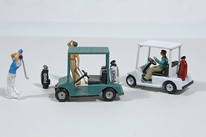 361-459  -  Golf Carts & Bags 6/ - HO Scale