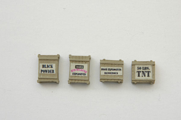 361-532  -  Crates Explosives/TNT 4/ - HO Scale