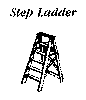 361-554  -  Step Ladder 8' brown - HO Scale