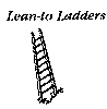 361-555  -  Lean-to ladders 10' uf 4/ - HO Scale