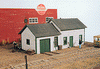 361-261  -  E. Side Jct Section House - HO Scale