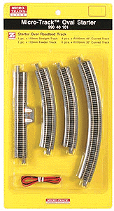 489-99040101  -  12-Piece Starter Oval - Z Scale