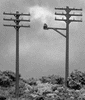 150-2801  -  Telephone pole        12/ - N Scale