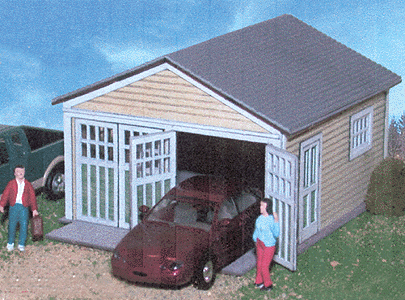 150-740  -  Micro Plywd Garage Kit 2/ - HO Scale