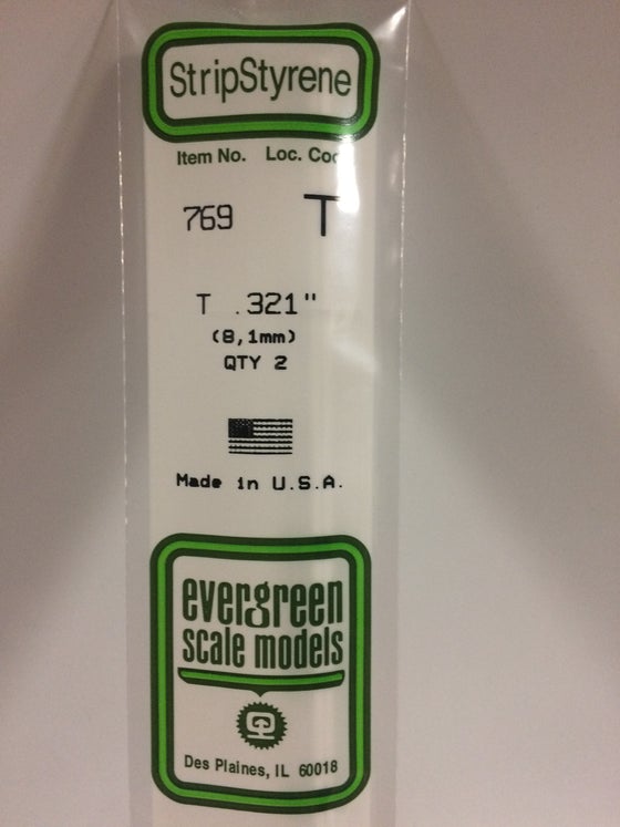 269-769  -  T Shape .321 x .106" 2/