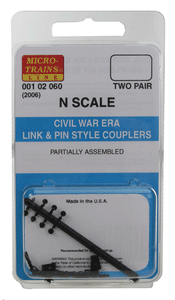 489-102060  -  Link & Pin Style Cplr 4/ - N Scale