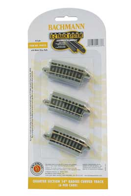160-44833  -  E-Z Tr NS 1/4 14" Rad 6/ - N Scale