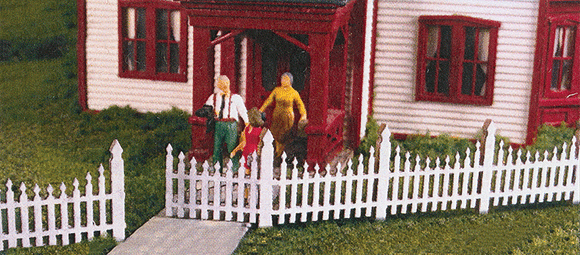 493-2308  -  Picket Fence Ornate - HO Scale