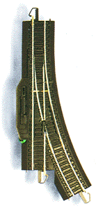 160-44461  -  E-Z Track Turnout Rem LH - HO Scale