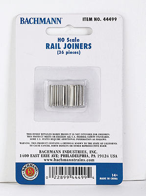 160-44499  -  E-Z Track Rail Joiner 36/ - HO Scale