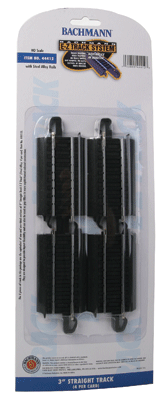 160-44412  -  E-Z Track 3" Straight 4/ - HO Scale