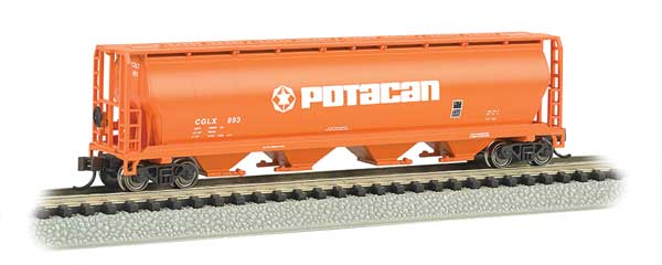 160-19157  -  4-Bay Cyl Hopp Potacan - N Scale
