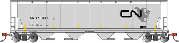 160-19159  -  4-Bay Cyl Hopper CN - N Scale