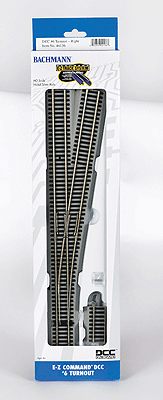 160-44136  -  E-Z Cmmnd Turnout #6 Rght - HO Scale