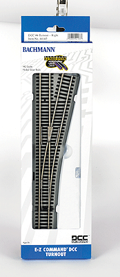 160-44140  -  E-Z Cmmnd Turnout #4 Rght - HO Scale
