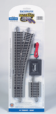 160-44558  -  E-Z Tr NS Turnout #4 RH - HO Scale