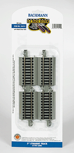 160-44512  -  E-Z Tr NS Str 3" 4/ - HO Scale