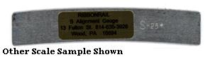 170-8025  -  5" Trk gauge 25" radius - N Scale