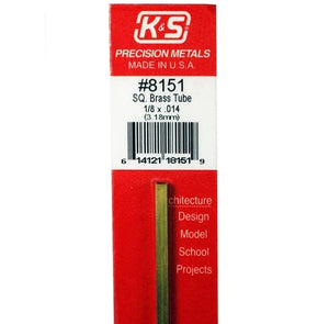 370-8151  -  Sq Brass Tube 1/8" OD