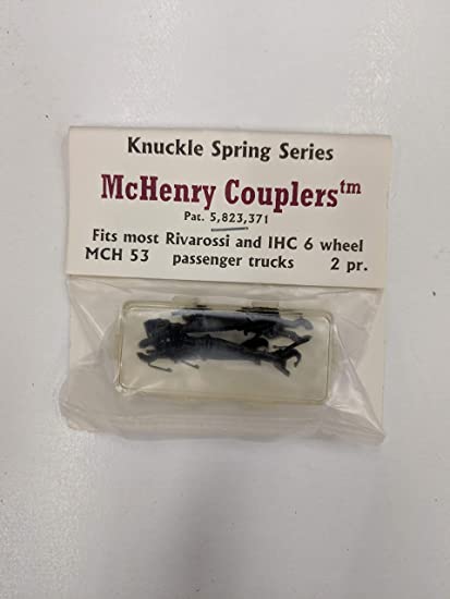 MCH53  -  HO Knuckle Spring Coupler. IHC/RIV 6-Wheel (2pr) - HO Scale