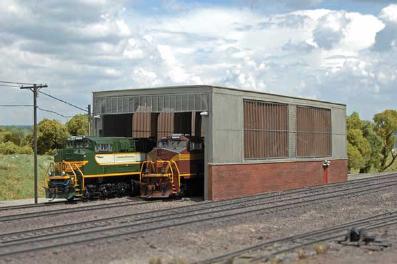 160-35116  -  Engine Shed Double-Stall - HO Scale