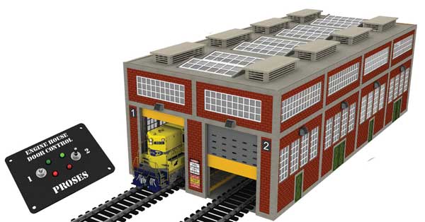 160-39114  -  Engine House w Motor Drs - O Scale