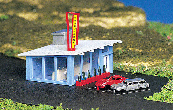 160-45709  -  Drive-In Hambrgr Stand BU - N Scale