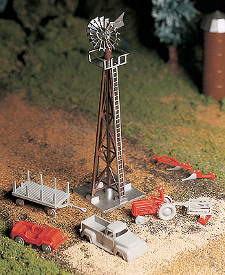 160-45603  -  Windmill w/Farm Mchnry Kt - O Scale