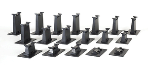 160-44595  -  E-Z Tr Grd Pier Set 18-Pc - HO Scale