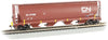 160-73803  -  4Bay Cyl Grn Hop CN - HO Scale