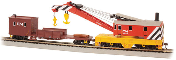 160-16104  -  Crane Car w Tnd CN - HO Scale