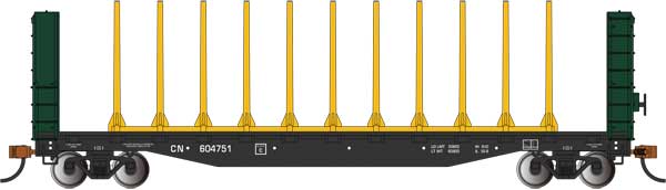 160-12902  -  52'CB Flat CN 60472 - HO Scale