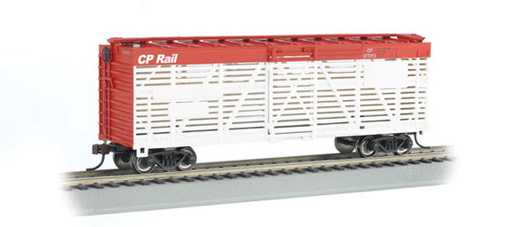 160-18527  -  40' Stock Car CP Wht - HO Scale