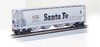 160-19102  -  Can 4-Bay Hop ATSF - HO Scale