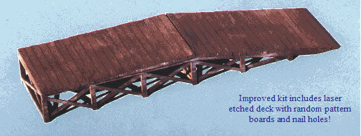 184-274  -  Wood Loading Ramp - O Scale