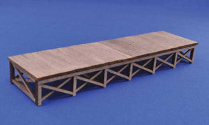 184-72  -  Wood Loading Dock Kit - N Scale