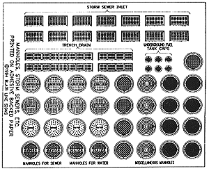 184-162  -  Manhole cvrs & storm drns - HO Scale