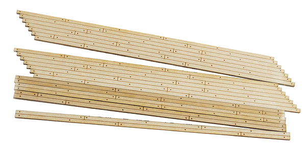 184-132  -  Wd Grade Xing Left Ang 2/ - HO Scale