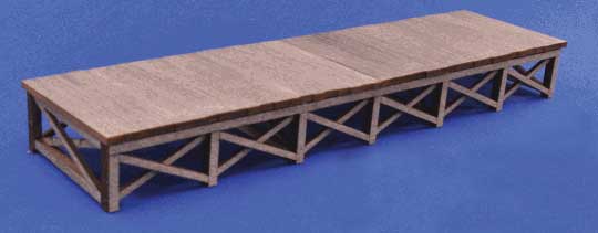 184-1743  -  Wood Loading Ramp Kit 3/ - HO Scale