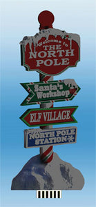 502-882019  -  North Pole Railroad Sign