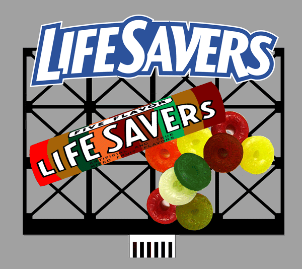 502-880851  -  3D Bllbrd Life Savers Lg