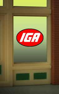 502-8915  -  Window Sign IGA