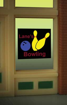 502-8955  -  Bowling Window Sign