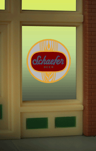 502-8925  -  Window Sign Schaefer Beer
