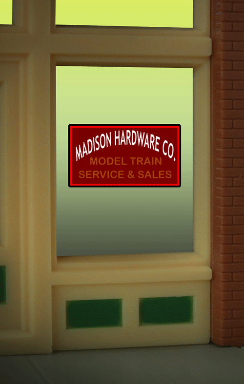502-8920  -  Window Sign Mad Hardware